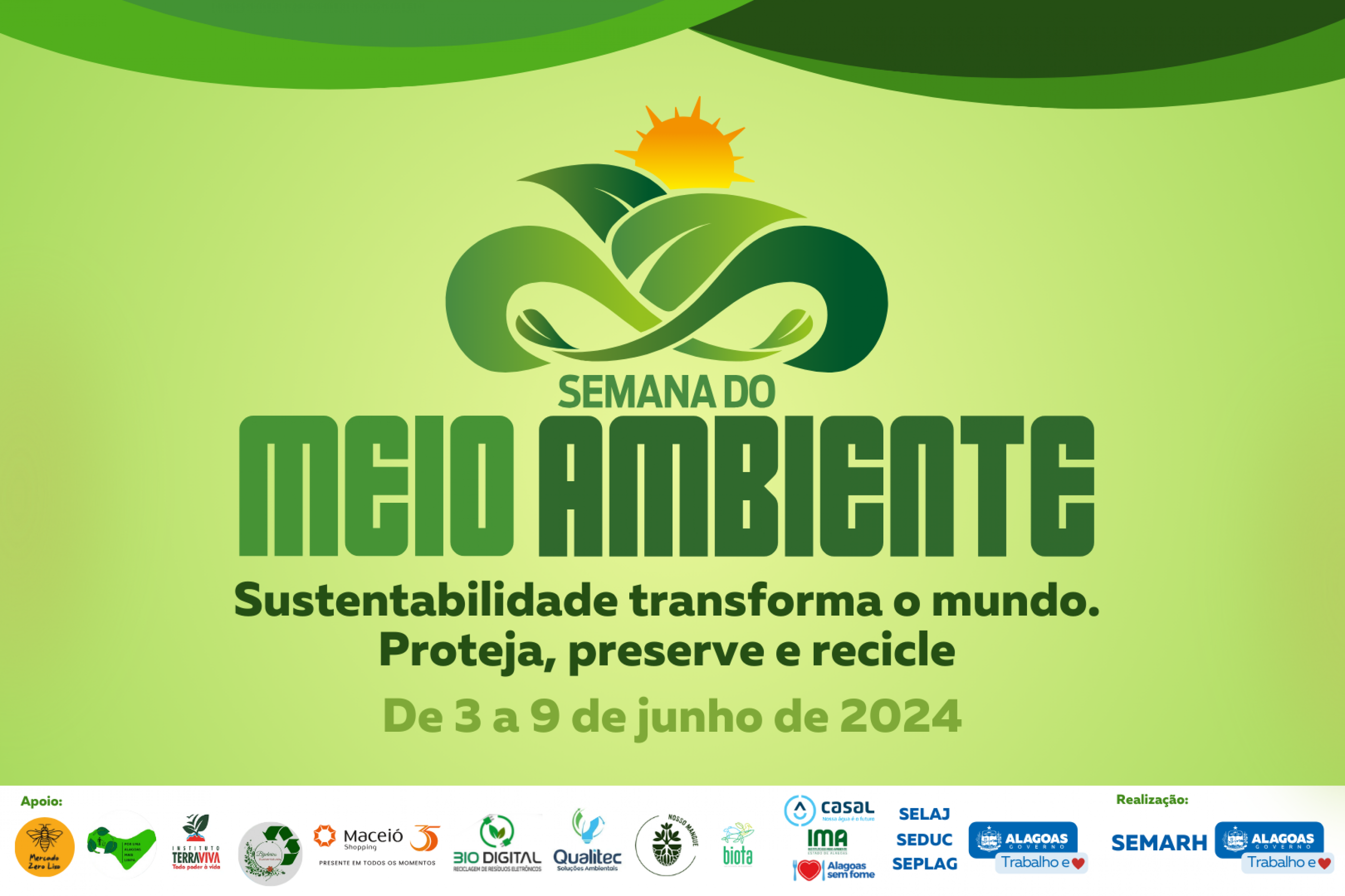 Semana do Meio Ambiente de 2024 Terá Ações em Parceria com o Alagoas Sem Fome, Confira a Programação Completa